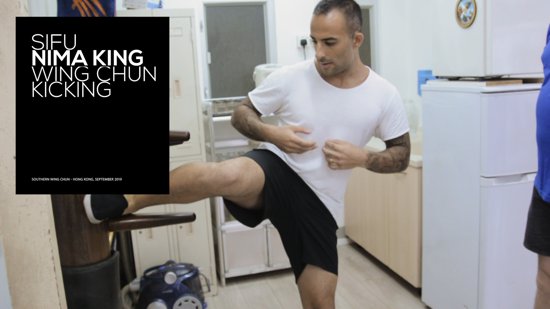 Sifu Nima King - Wing Chun Kicking at Sigungs
